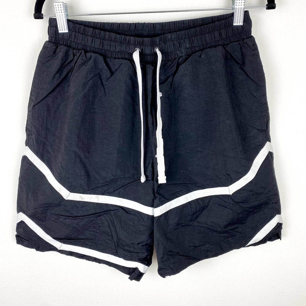 Vintage 90s Nike Swim Trunks Size M Black Tag Nylon